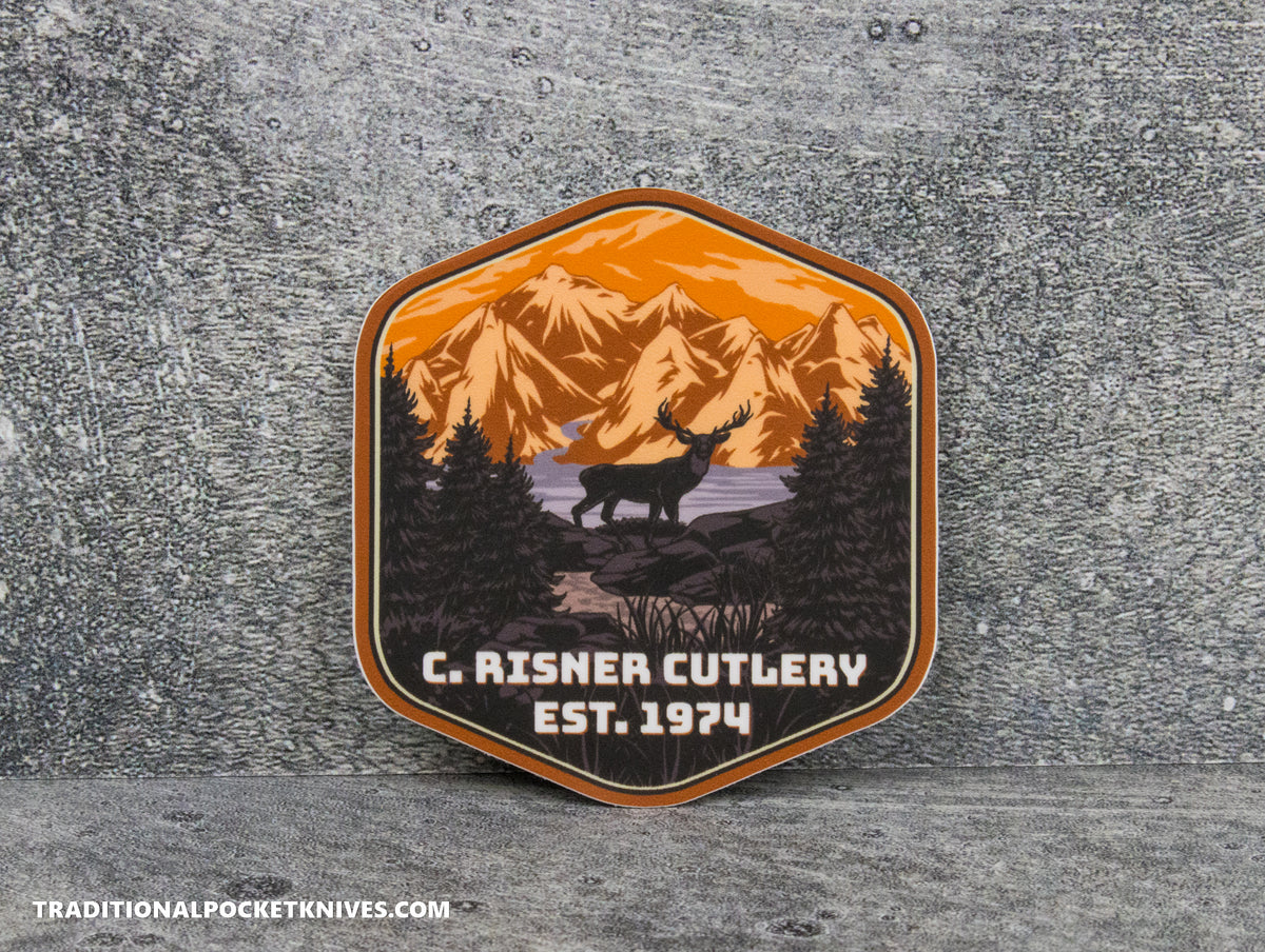 C. Risner Cutlery &quot;Elkview Crossing&quot; Sticker