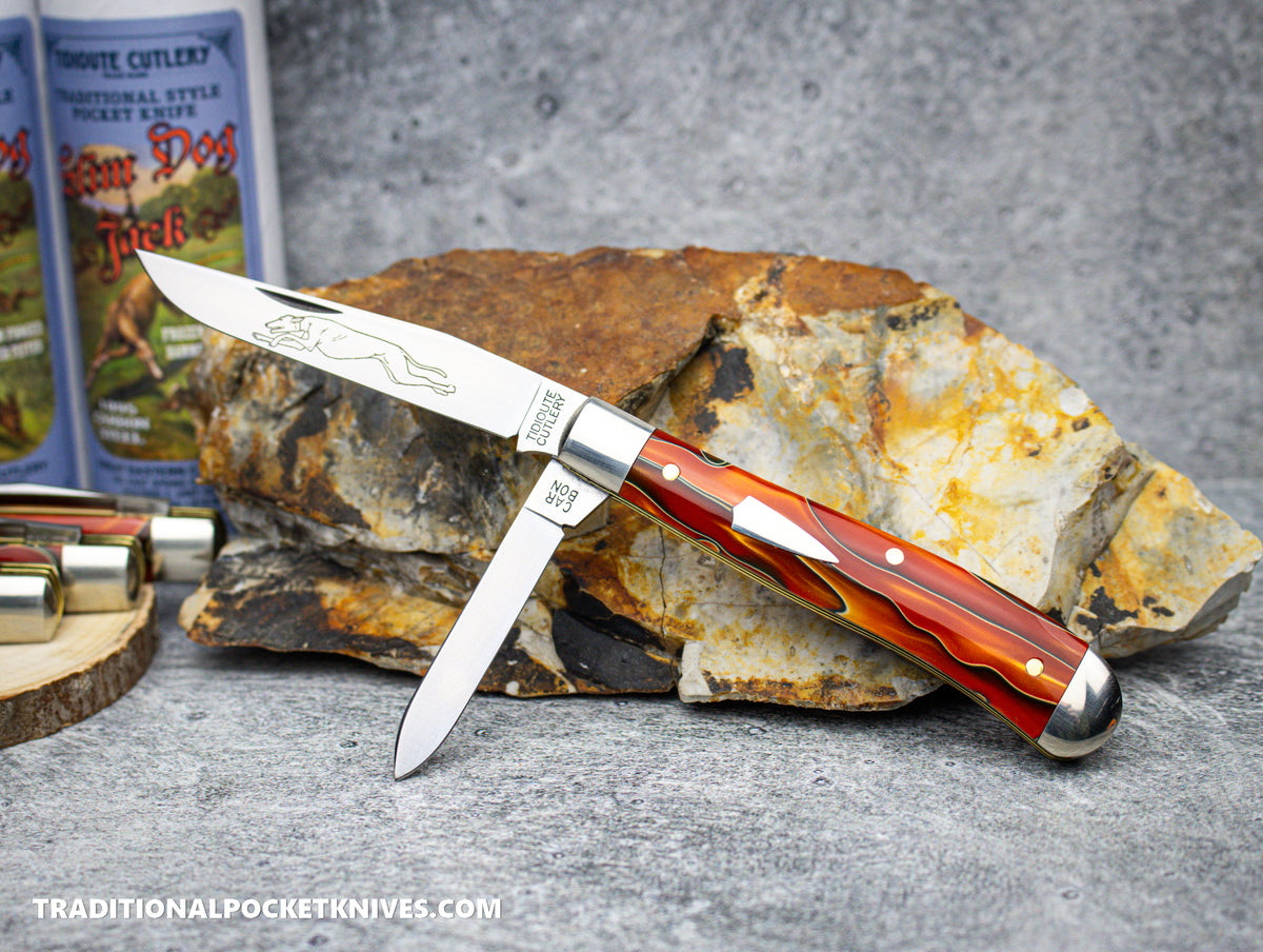 Great Eastern Cutlery #488224 Tidioute Cutlery Dogleg Jack Tomato Acrylic