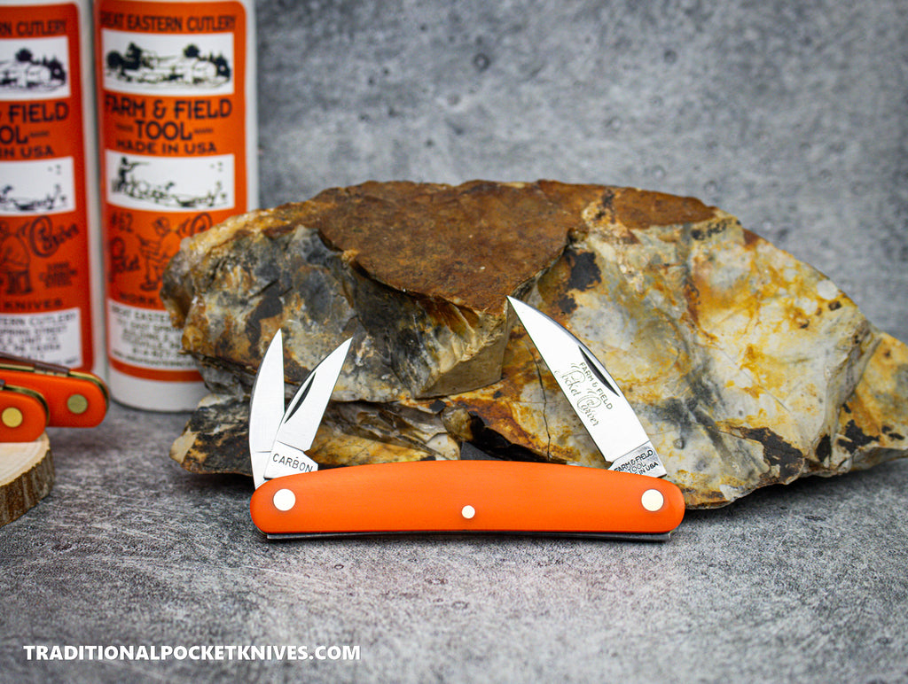 Great Eastern Cutlery #620324 Farm&Field Pocket Carver Orange