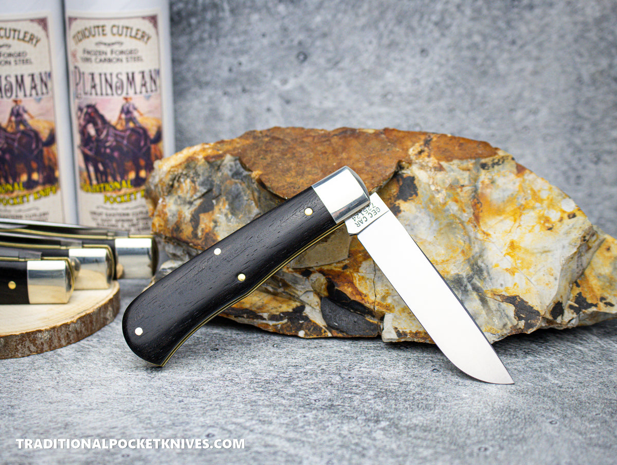 Great Eastern Cutlery #725124 Tidioute Cutlery Plainsman Gabon Ebony