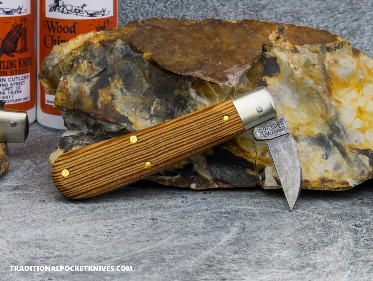Great Eastern Cutlery #930126S Farm&Field Tool Rustic Whittling Knife Antique Heart Pine Wood