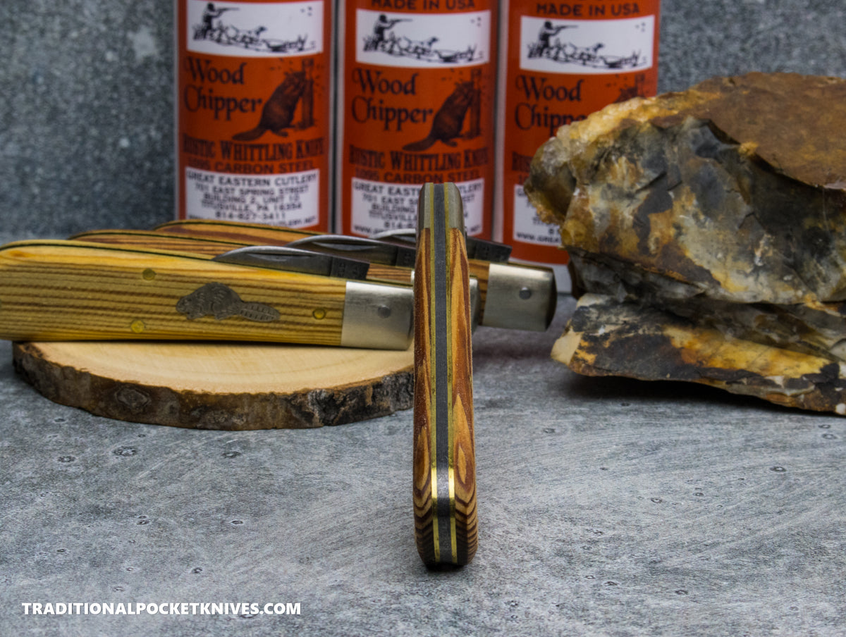 Great Eastern Cutlery #930126S Farm&Field Tool Rustic Whittling Knife Antique Heart Pine Wood