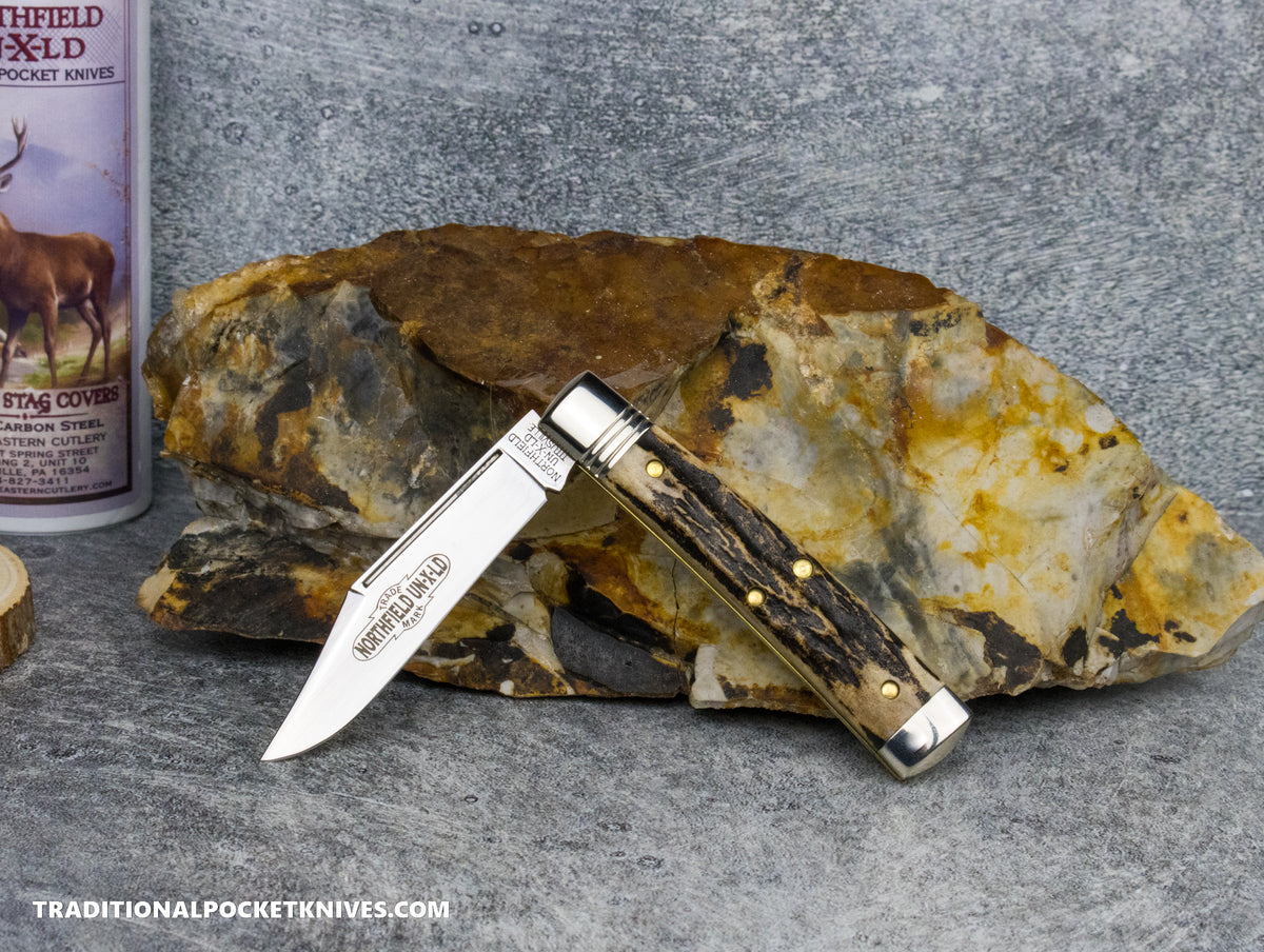 Great Eastern Cutlery #941125 Northfield UNXLD Liberty Sambar Stag #2