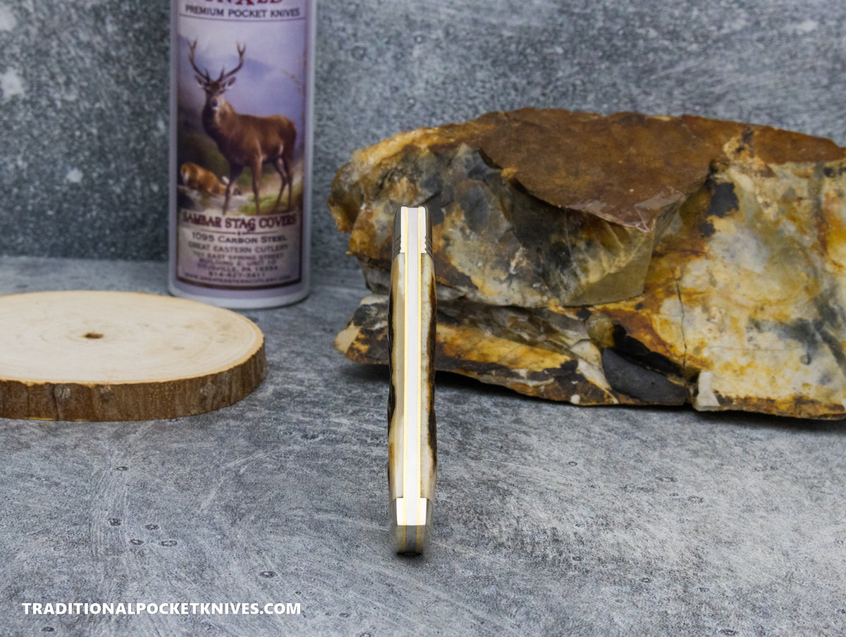 Great Eastern Cutlery #941125 Northfield UNXLD Liberty Sambar Stag #1