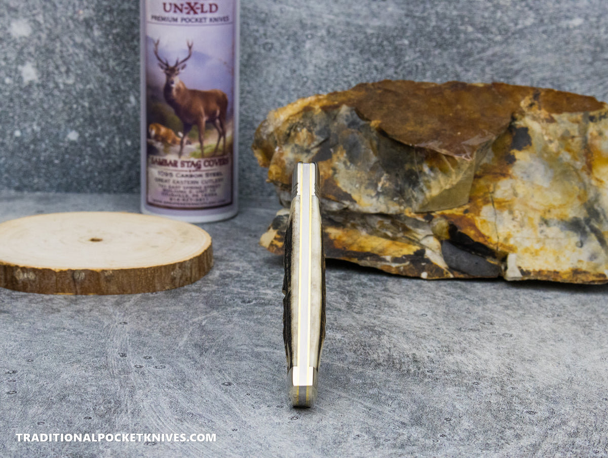 Great Eastern Cutlery #941125 Northfield UNXLD Liberty Sambar Stag #3