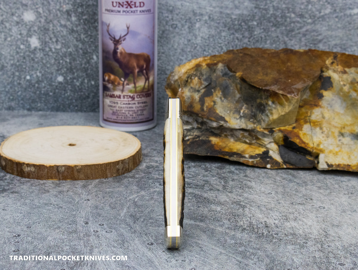 Great Eastern Cutlery #941125 Northfield UNXLD Liberty Sambar Stag #4