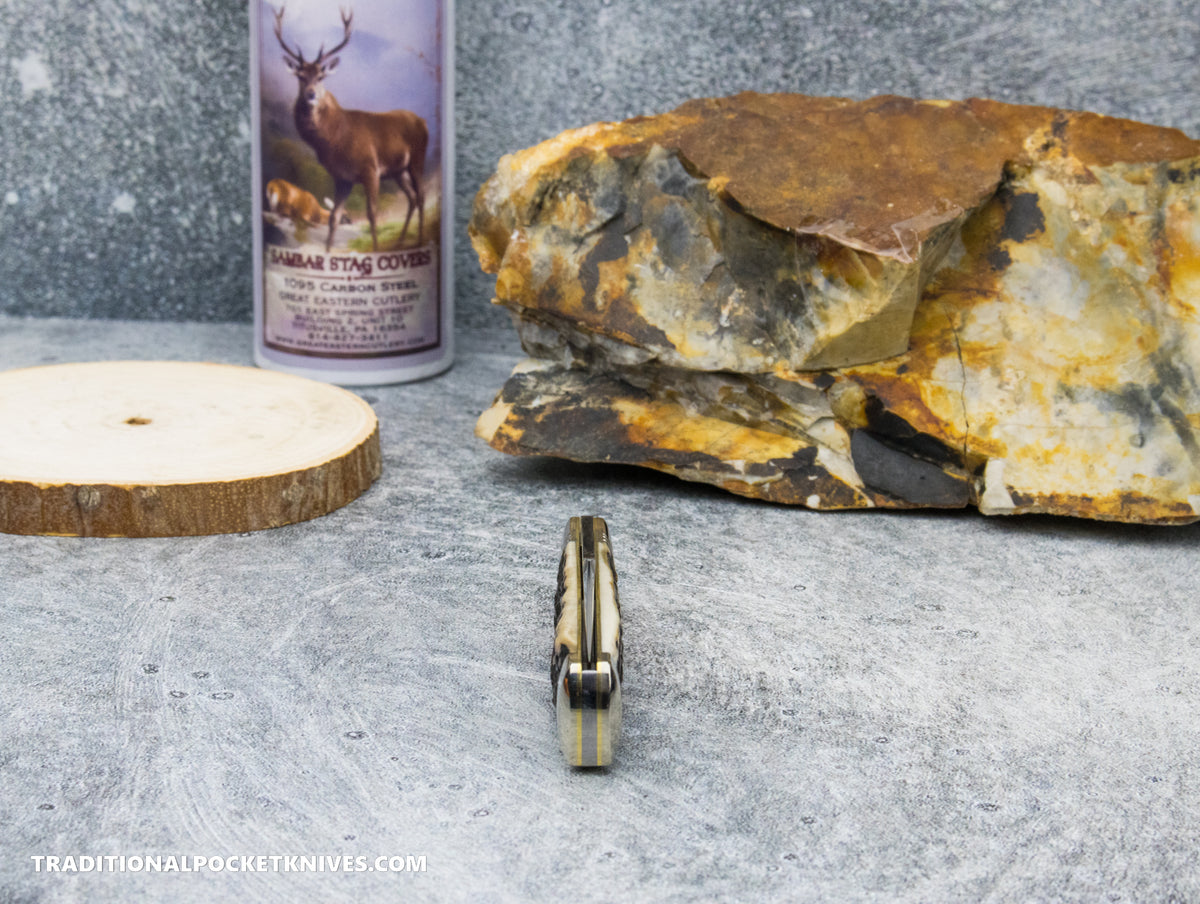 Great Eastern Cutlery #941125 Northfield UNXLD Liberty Sambar Stag #4
