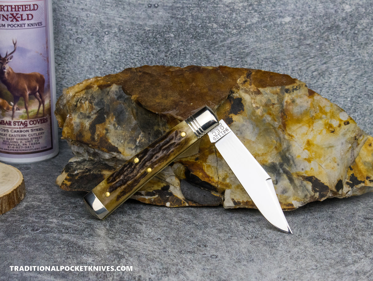 Great Eastern Cutlery #941125 Northfield UNXLD Liberty Sambar Stag #8