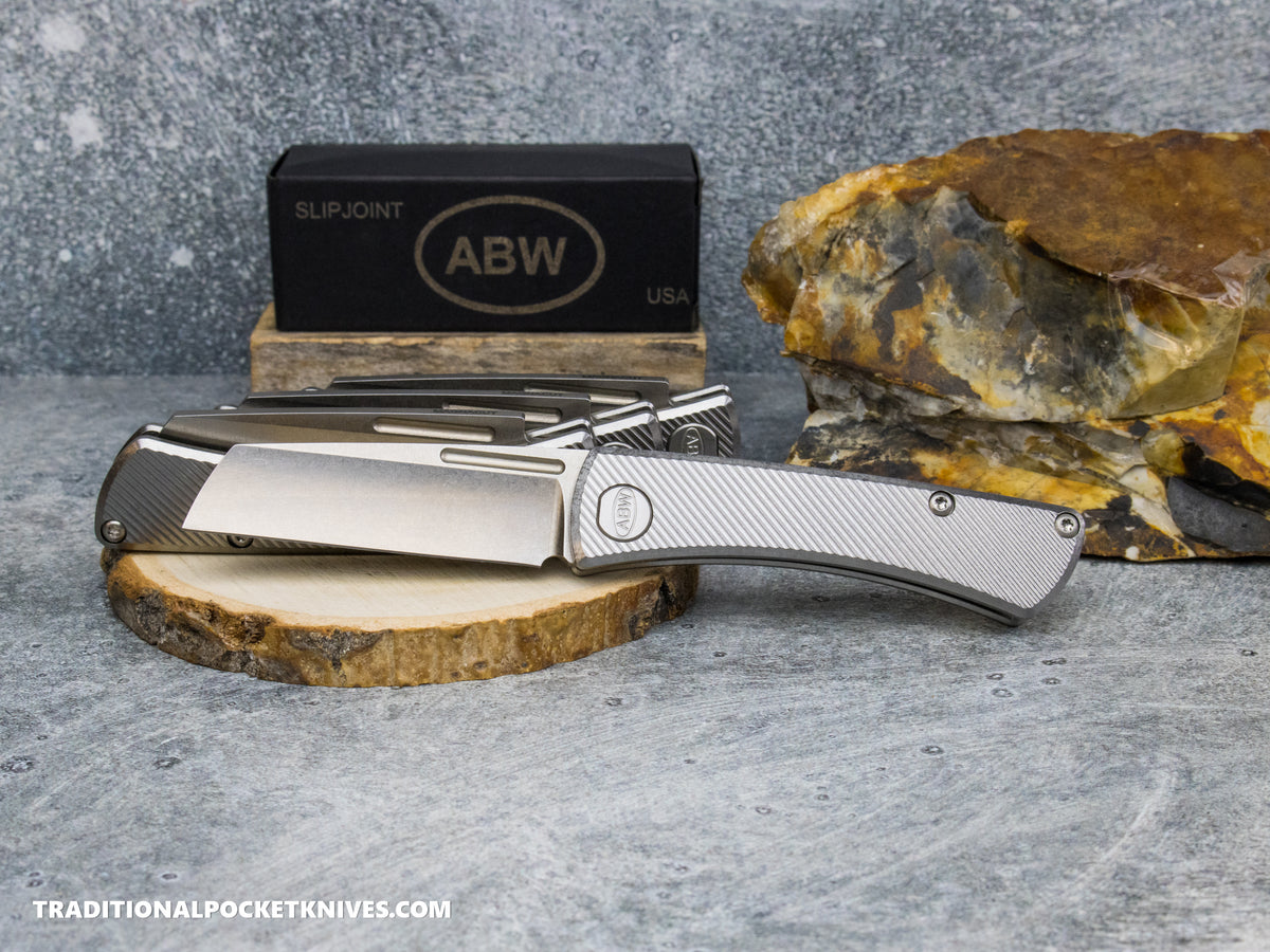 American Blade Works: Slip Joint - 45° Pattern Titanium Magnacut
