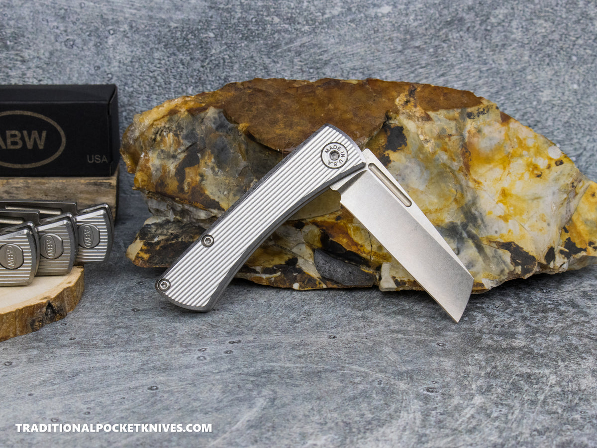 American Blade Works: Slip Joint - Straight Pattern Titanium Magnacut