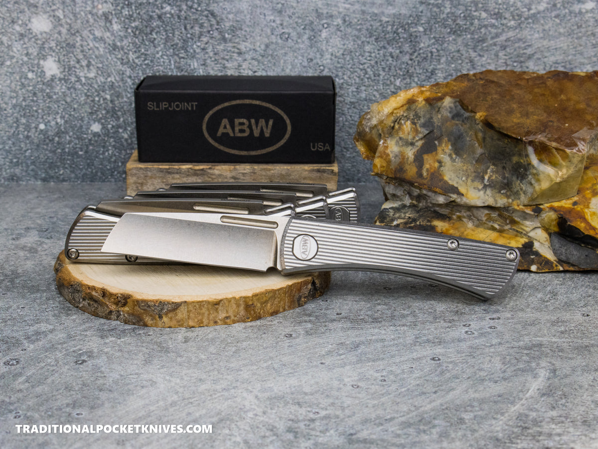 American Blade Works: Slip Joint - Straight Pattern Titanium Magnacut