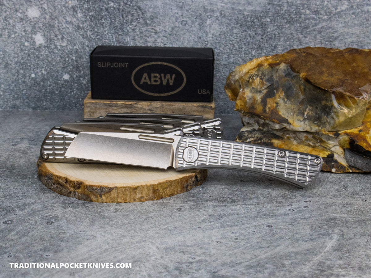American Blade Works: Slip Joint - Frag Pattern Titanium Magnacut