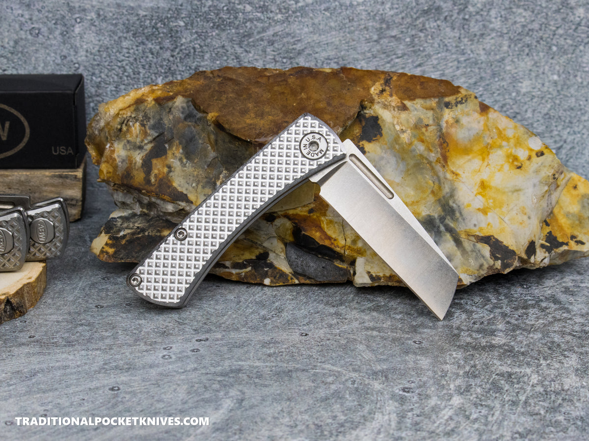 American Blade Works: Slip Joint - America 250th Anniversary Diamond Pattern Titanium Magnacut