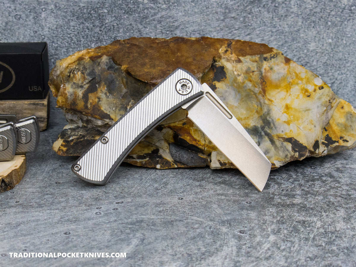 American Blade Works: Slip Joint - America 250th Anniversary 45° Pattern Titanium Magnacut