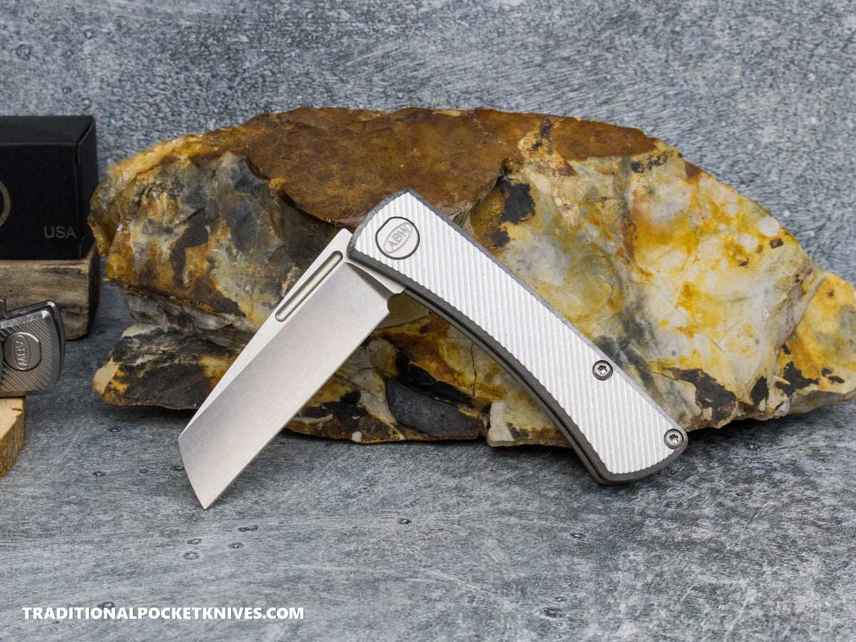 American Blade Works: Slip Joint - 45° Pattern Titanium Magnacut