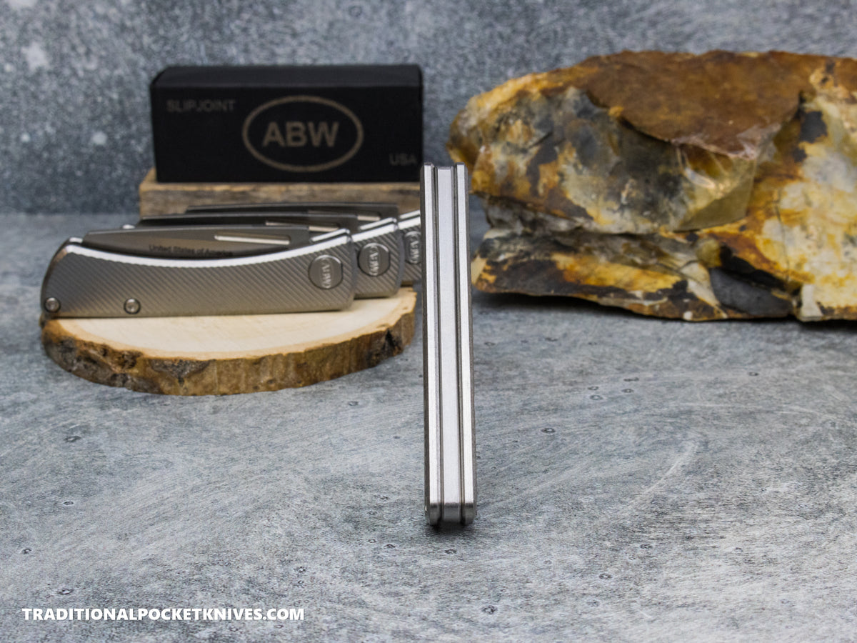 American Blade Works: Slip Joint - America 250th Anniversary 45° Pattern Titanium Magnacut