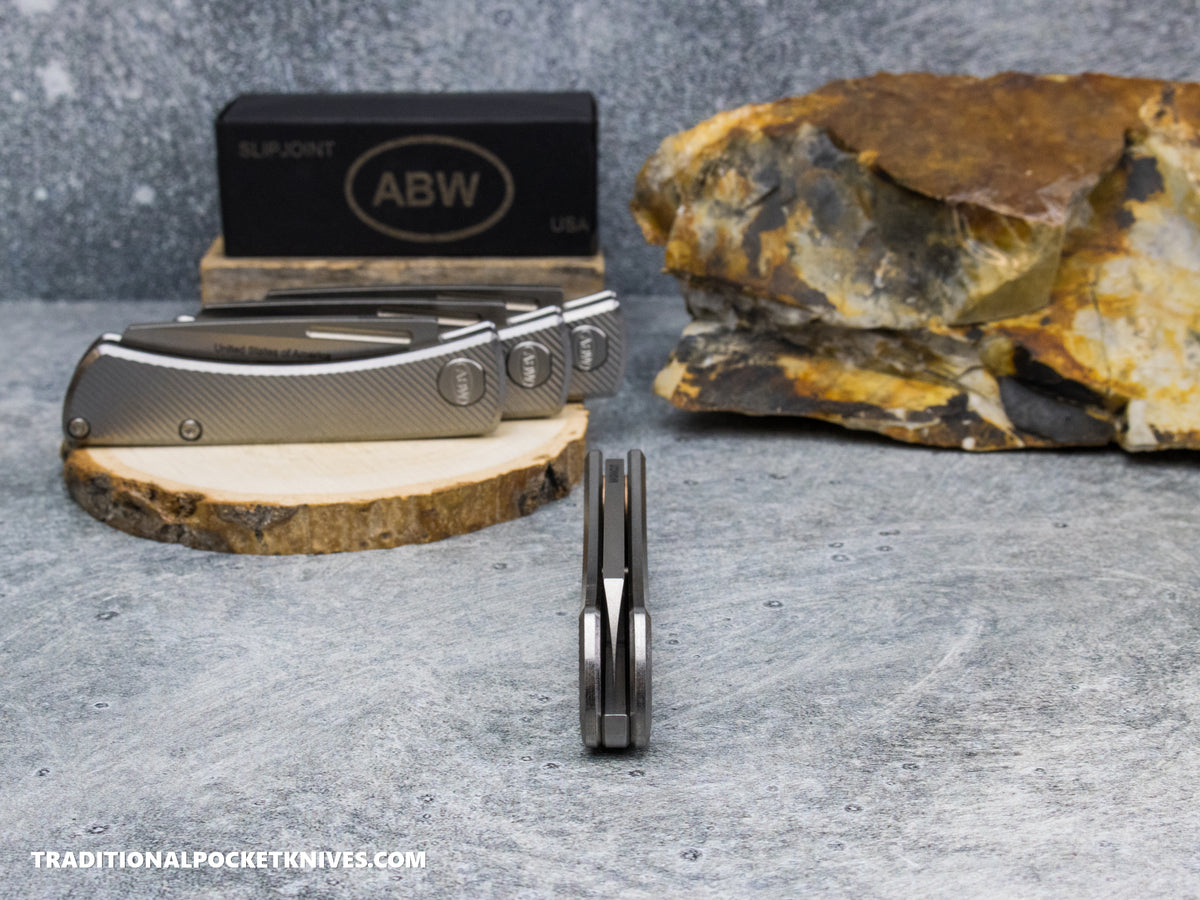 American Blade Works: Slip Joint - America 250th Anniversary 45° Pattern Titanium Magnacut