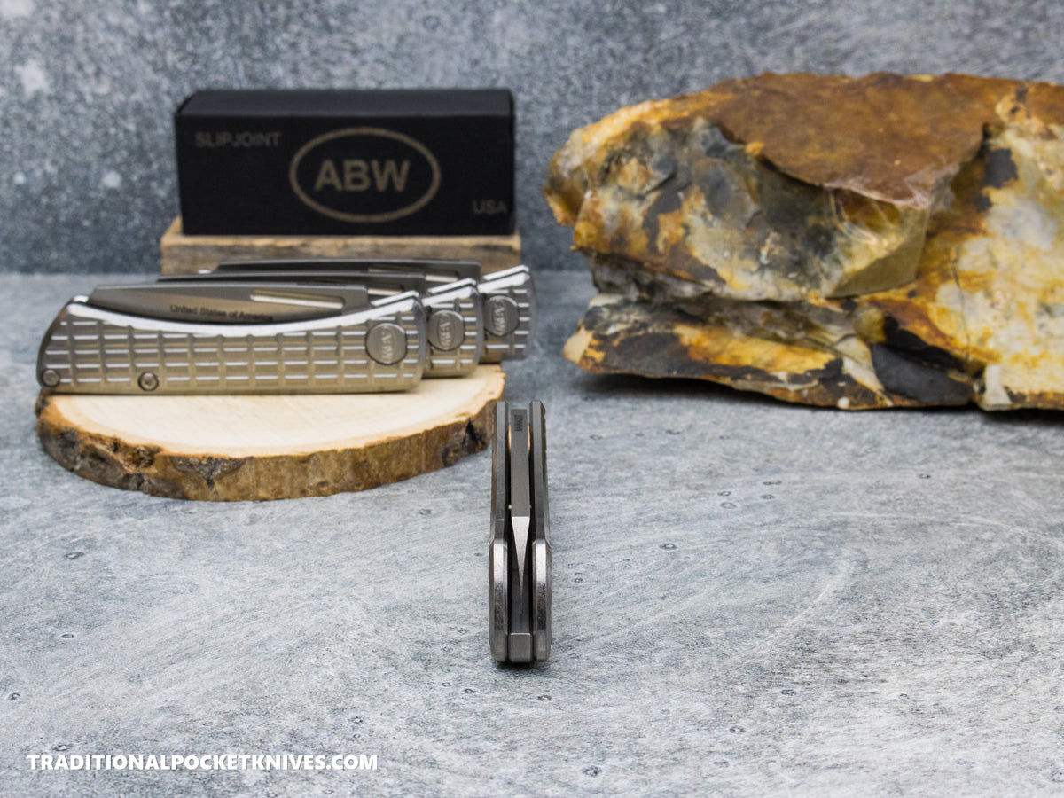 American Blade Works: Slip Joint - America 250th Anniversary Frag Pattern Titanium Magnacut