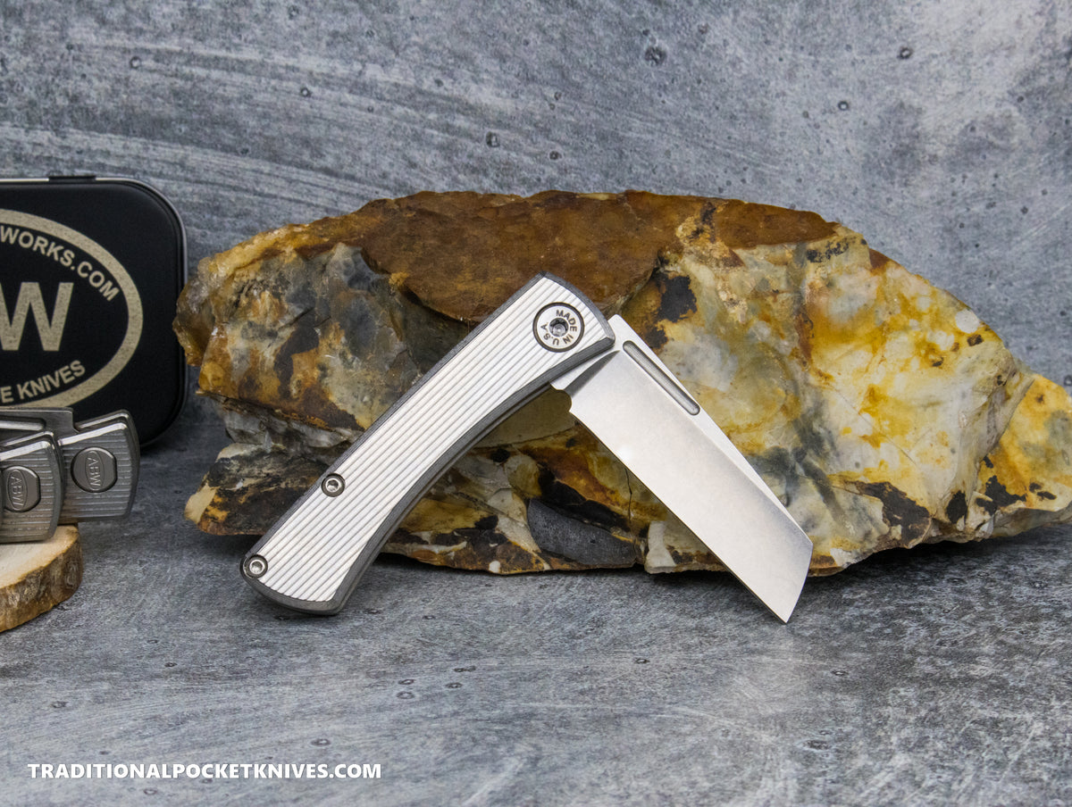 American Blade Works: Slip Joint - USMC 250th Anniversary Titanium Magnacut (1 of 10)