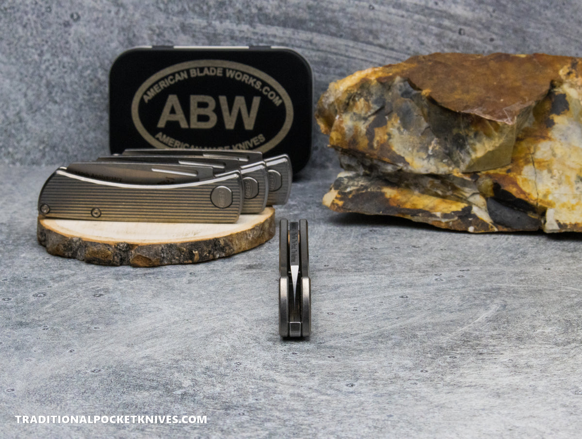 American Blade Works: Slip Joint - USMC 250th Anniversary Titanium Magnacut (1 of 10)