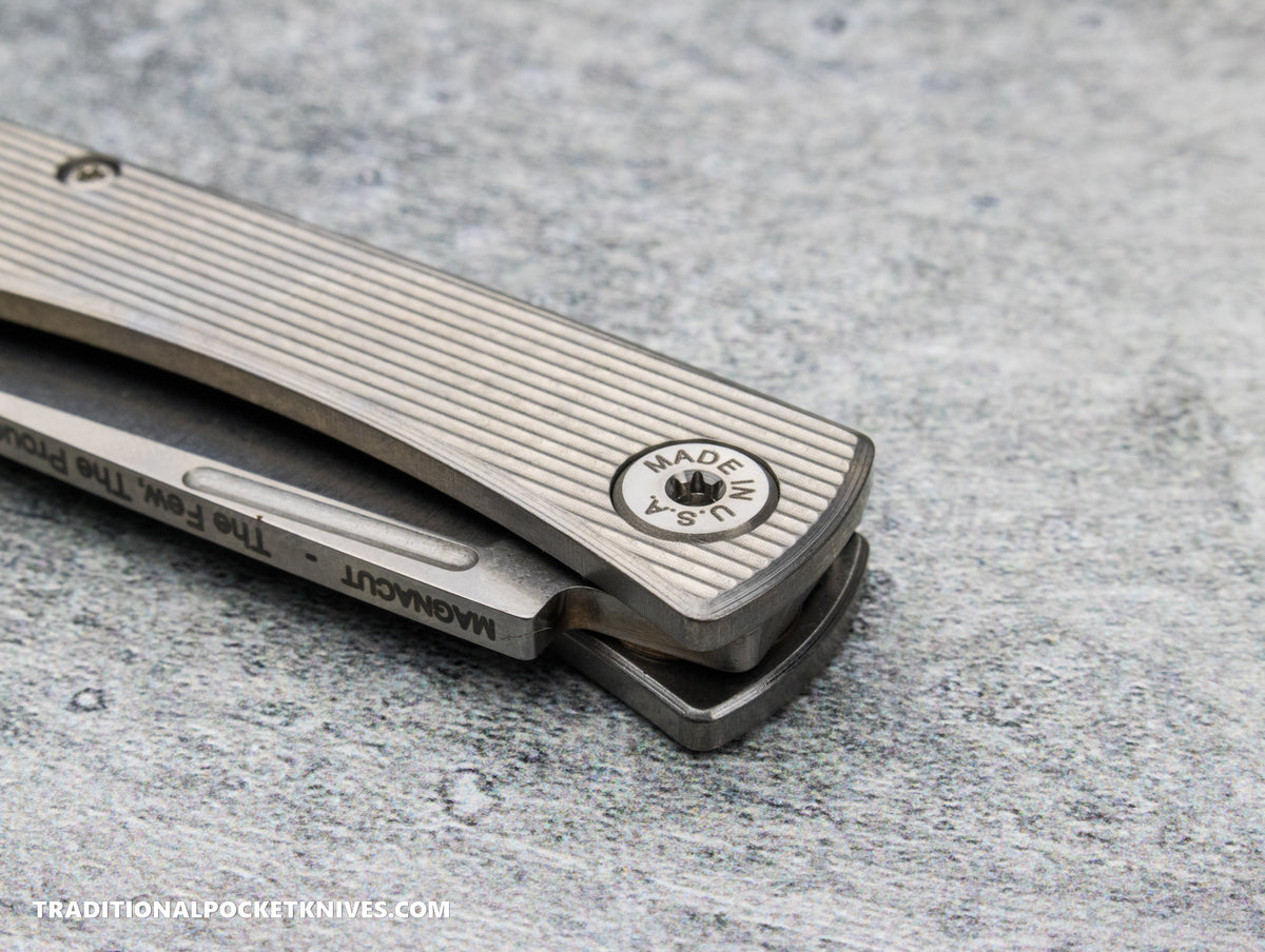American Blade Works: Slip Joint - USMC 250th Anniversary Titanium Magnacut (1 of 10)