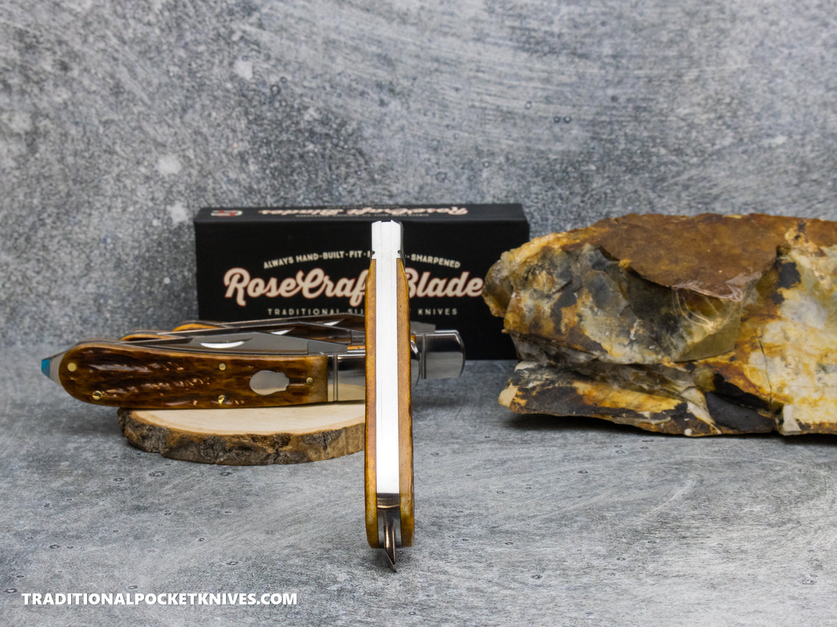 RoseCraft Blades Appalachian Jack Dapper Jigged Bone (RCT003-DJB)