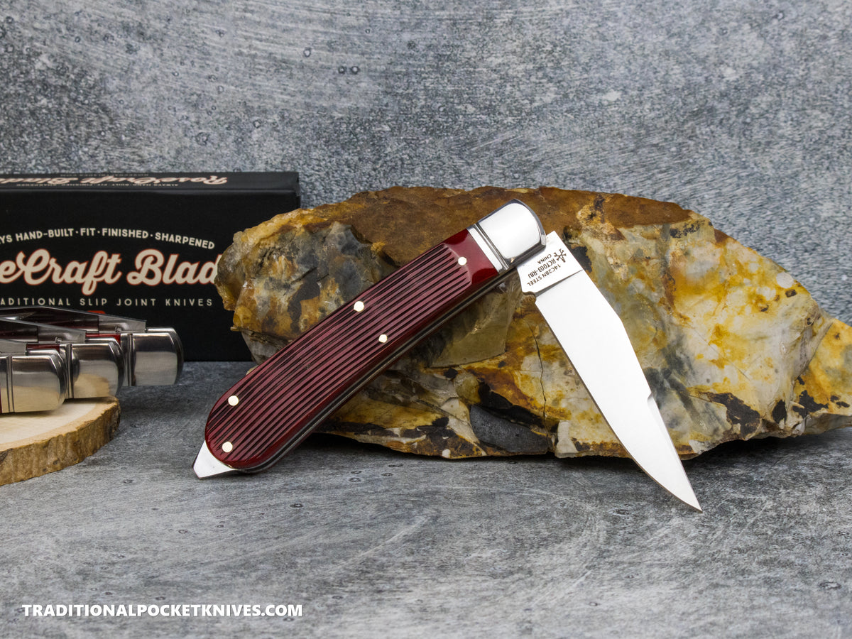 RoseCraft Blades Appalachian Jack Red Barnboard Jigged Bone (RCT003-RBJ)