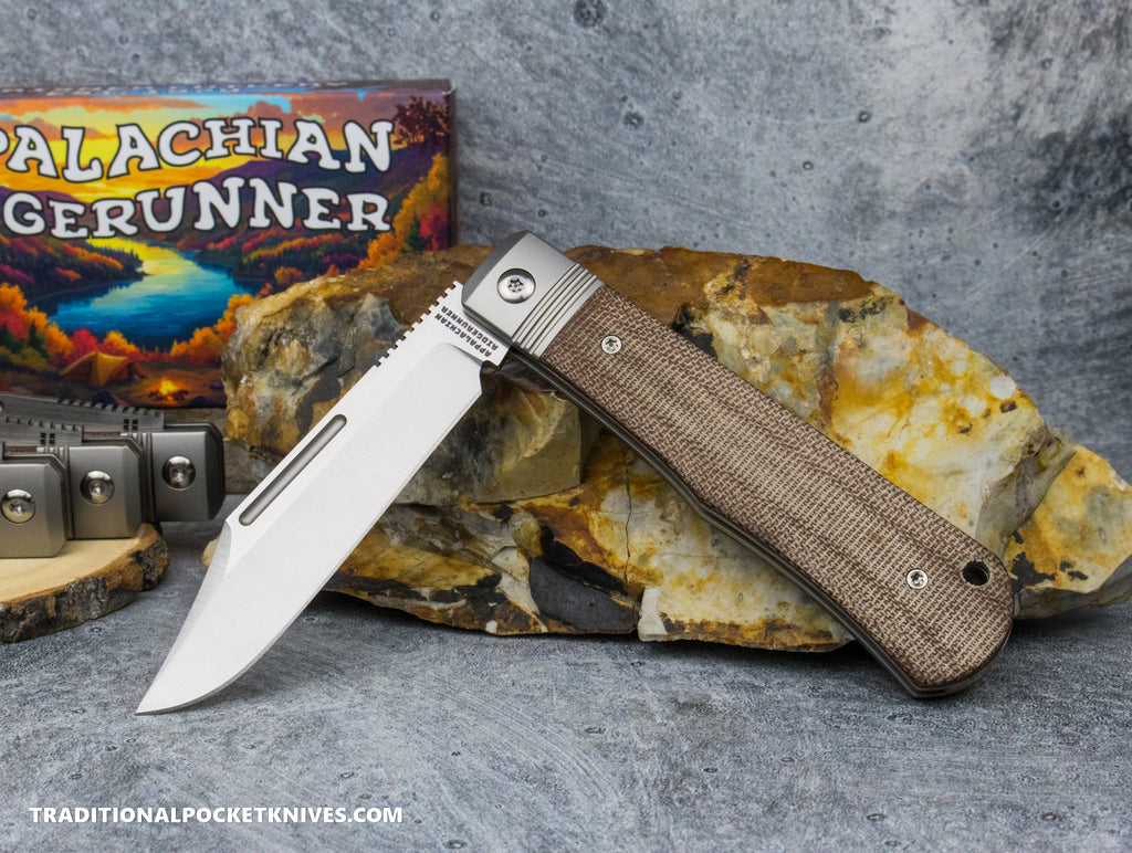 Appalachian Ridgerunner: Natural Micarta - Clip Point S90V - C
