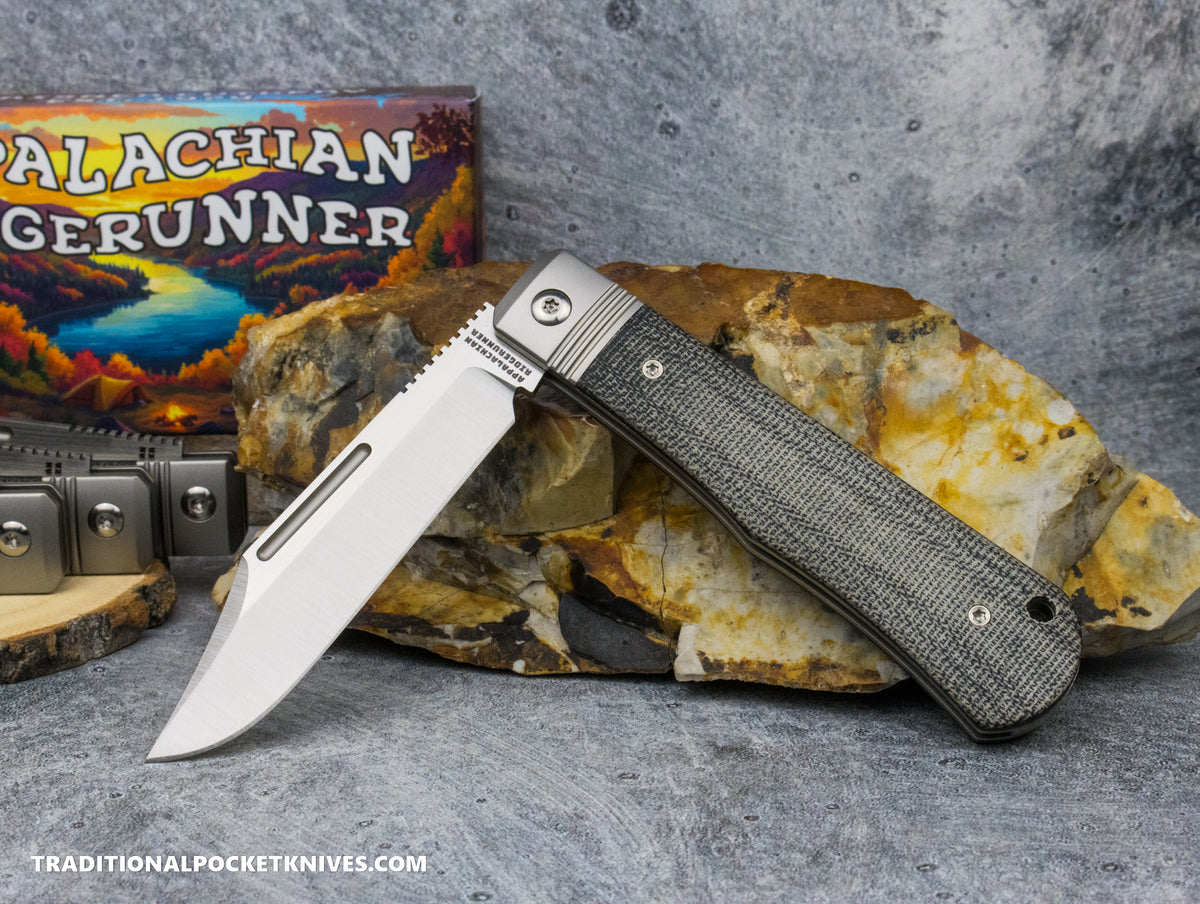Appalachian Ridgerunner: Black Micarta - Clip Point S90V