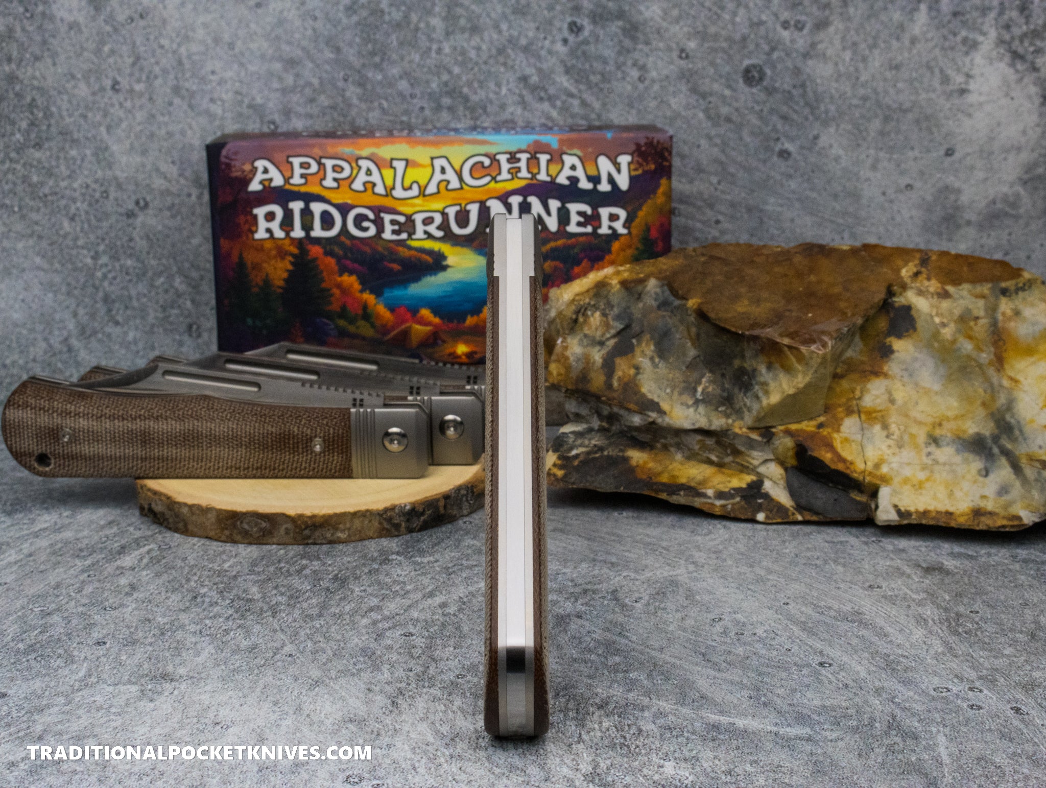 Appalachian Ridgerunner: Natural Micarta - Clip Point S90V - C