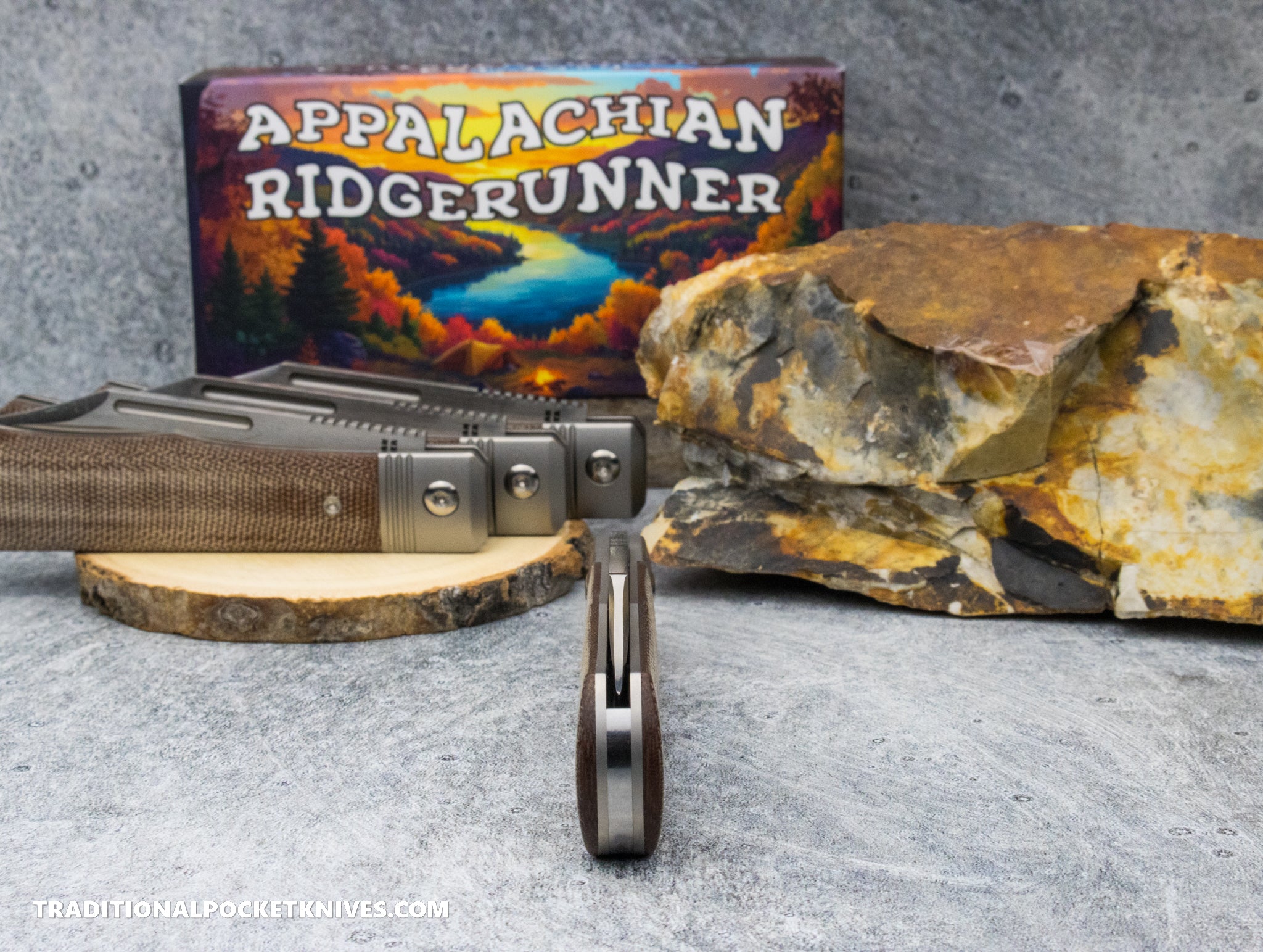 Appalachian Ridgerunner: Natural Micarta - Clip Point S90V - C
