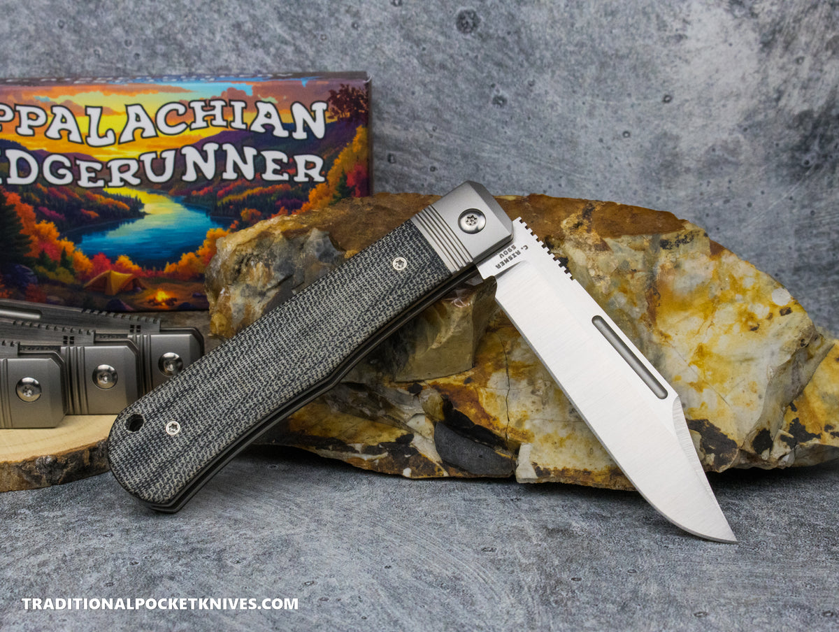 Appalachian Ridgerunner: Black Micarta - Clip Point S90V