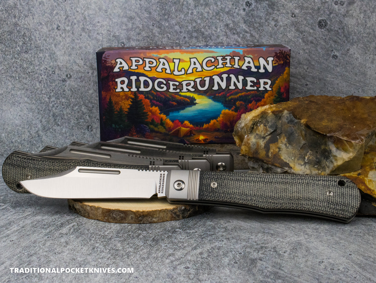 Appalachian Ridgerunner: Black Micarta - Clip Point S90V