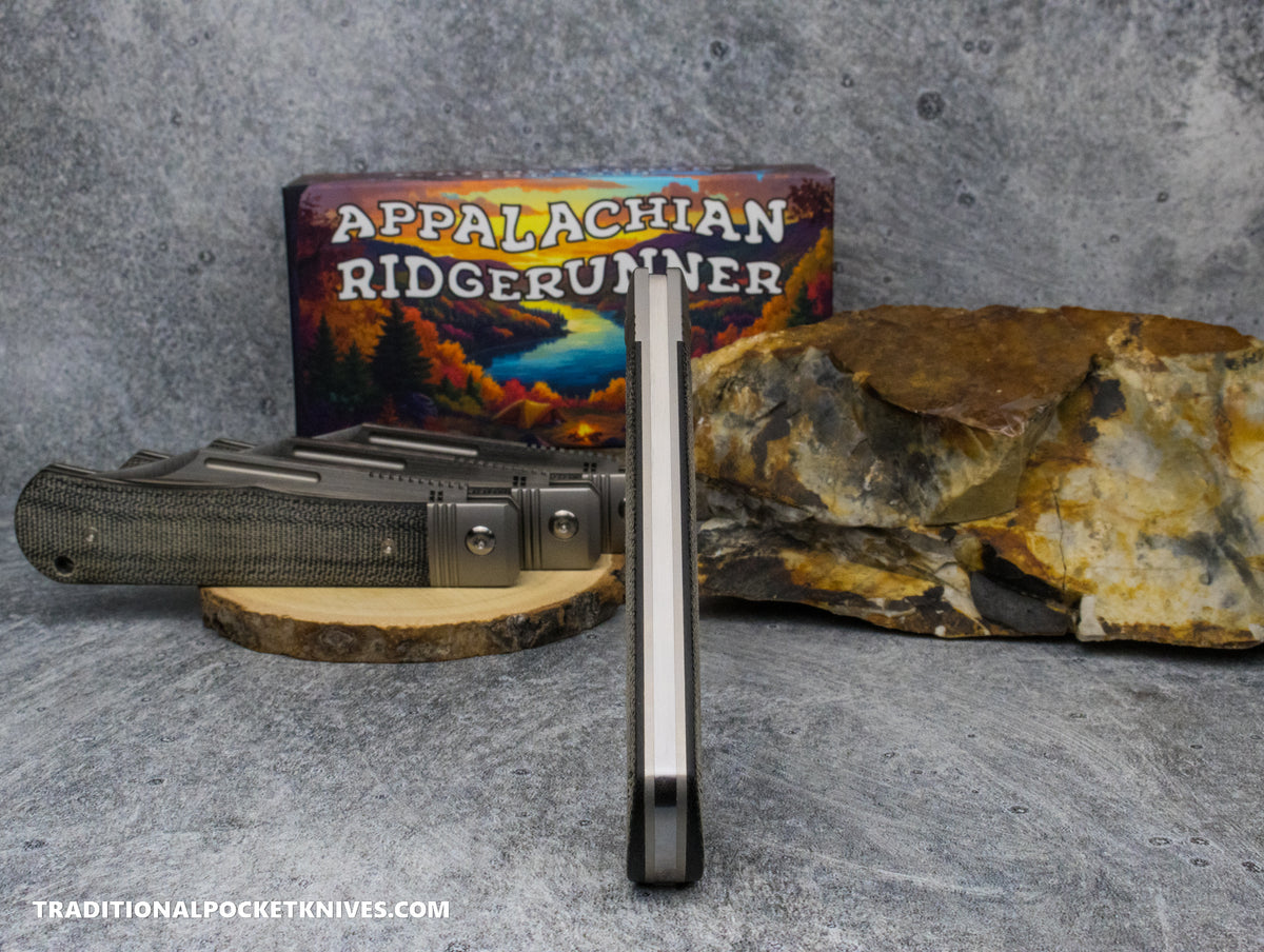 Appalachian Ridgerunner: Black Micarta - Clip Point S90V