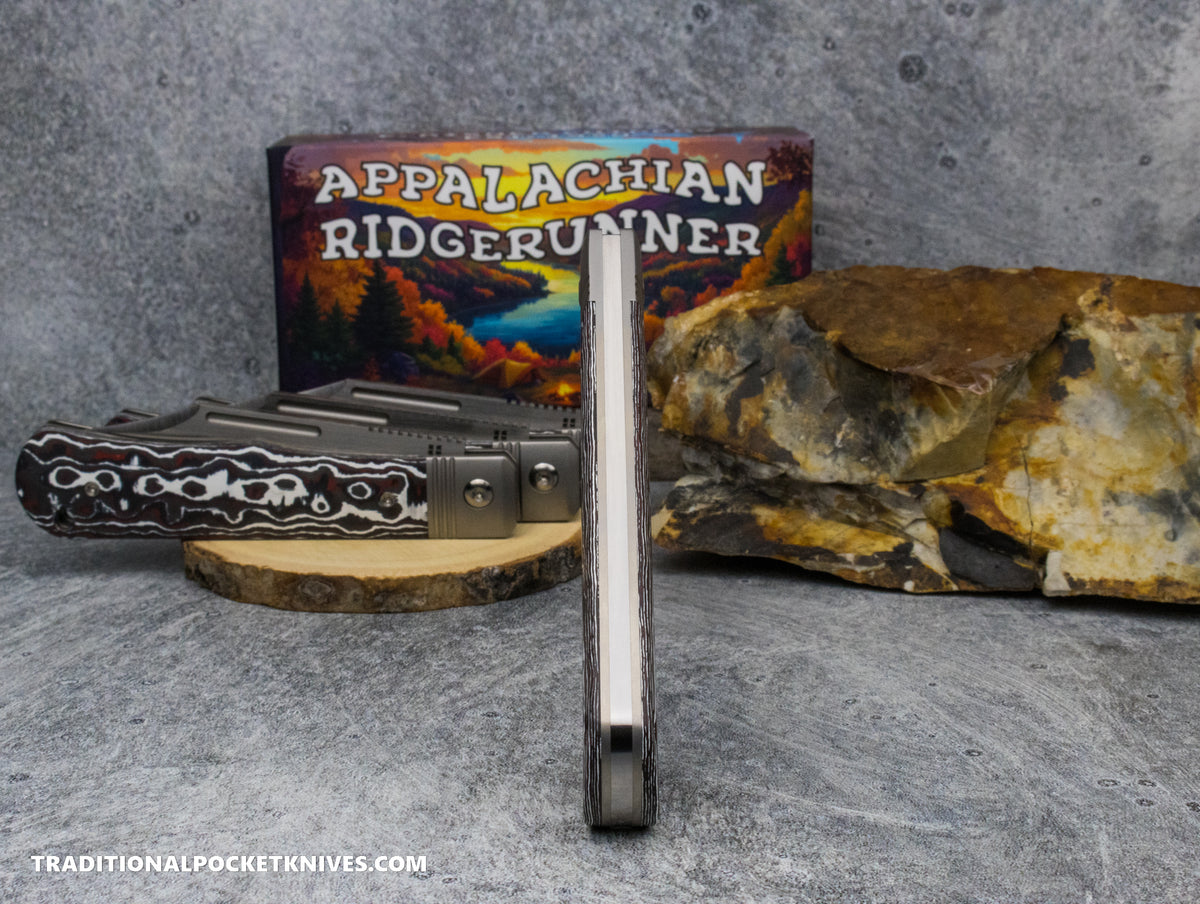 Appalachian Ridgerunner: Fat Carbon Snow Fire - Clip Point S90V