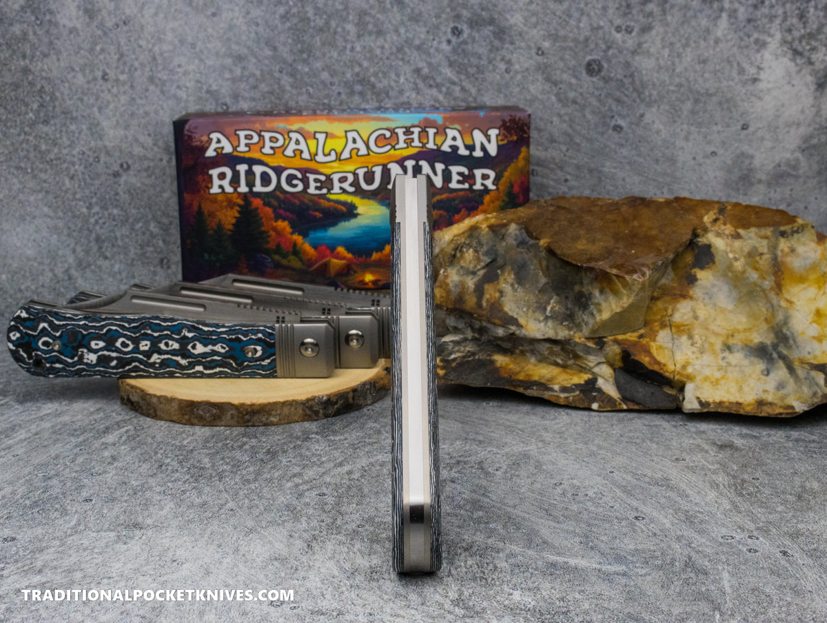 Appalachian Ridgerunner: Fat Carbon Frost- Clip Point S90V