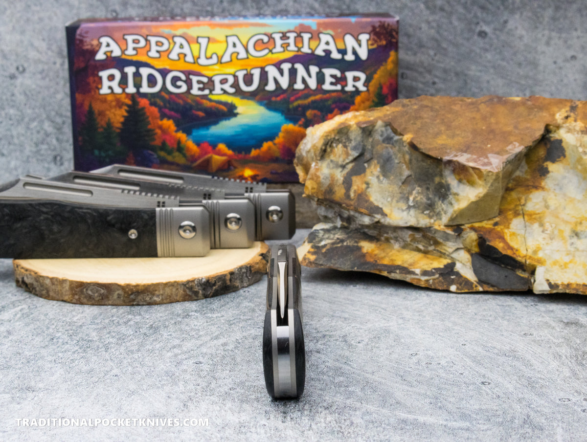 Appalachian Ridgerunner: Fat Carbon Dark Matter Glow - Clip Point S90V