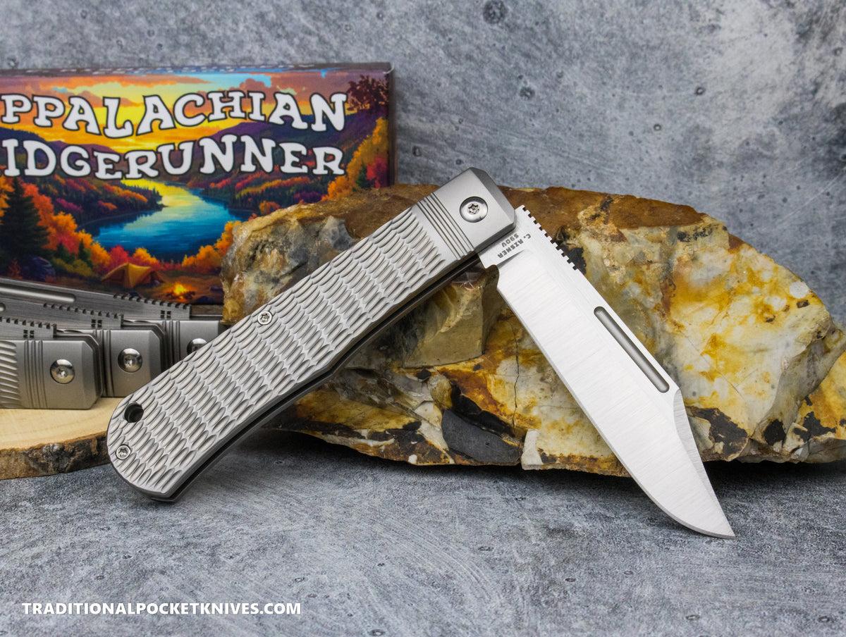 Appalachian Ridgerunner: Jigged Titanium - Clip Point S90V