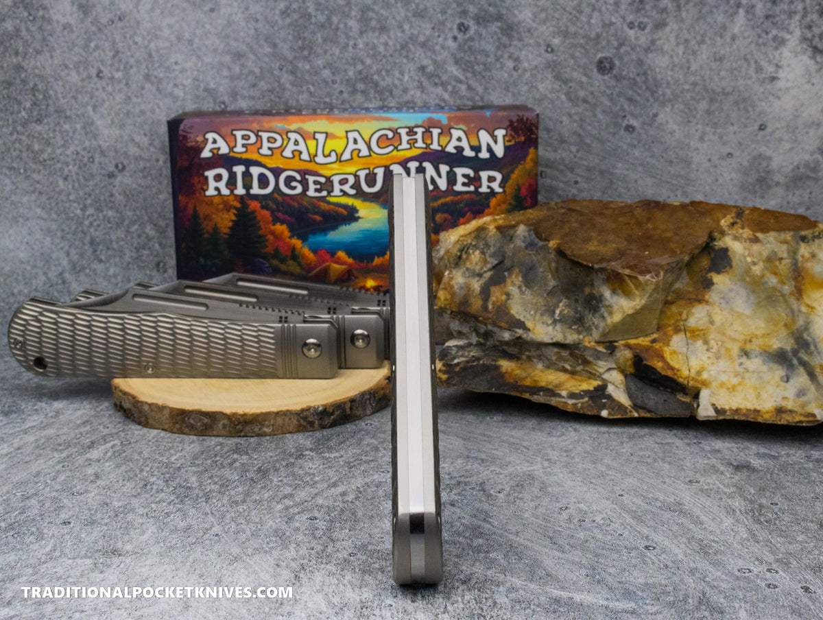 Appalachian Ridgerunner: Jigged Titanium - Clip Point S90V