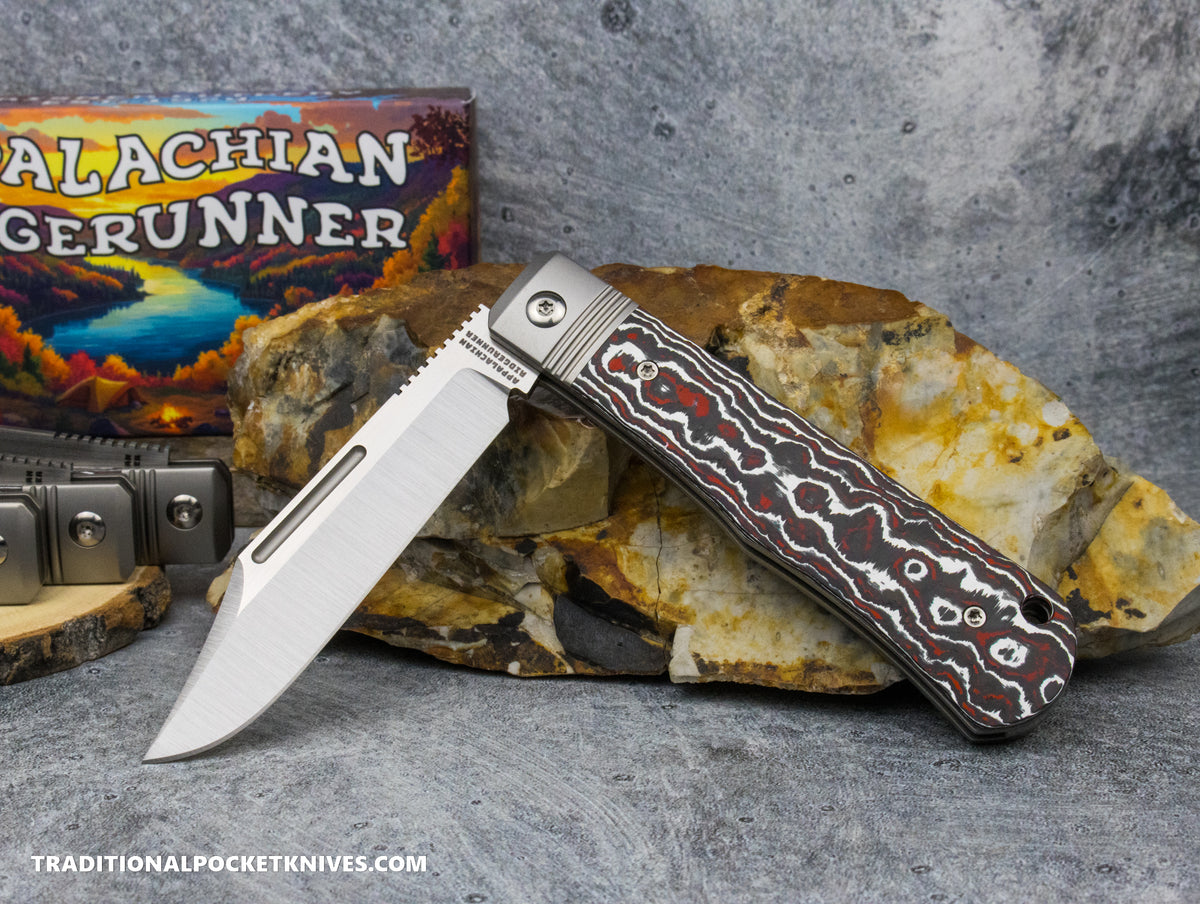 Appalachian Ridgerunner: Fat Carbon Snow Fire - Clip Point S90V