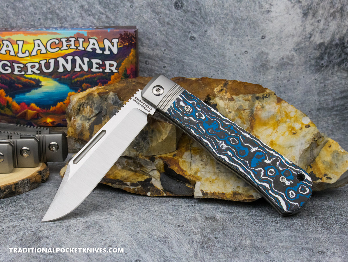 Appalachian Ridgerunner: Fat Carbon Frost- Clip Point S90V
