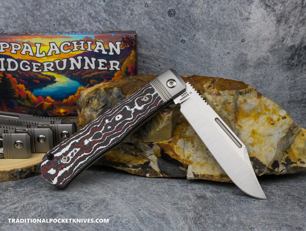 Appalachian Ridgerunner: Fat Carbon Snow Fire - Clip Point S90V