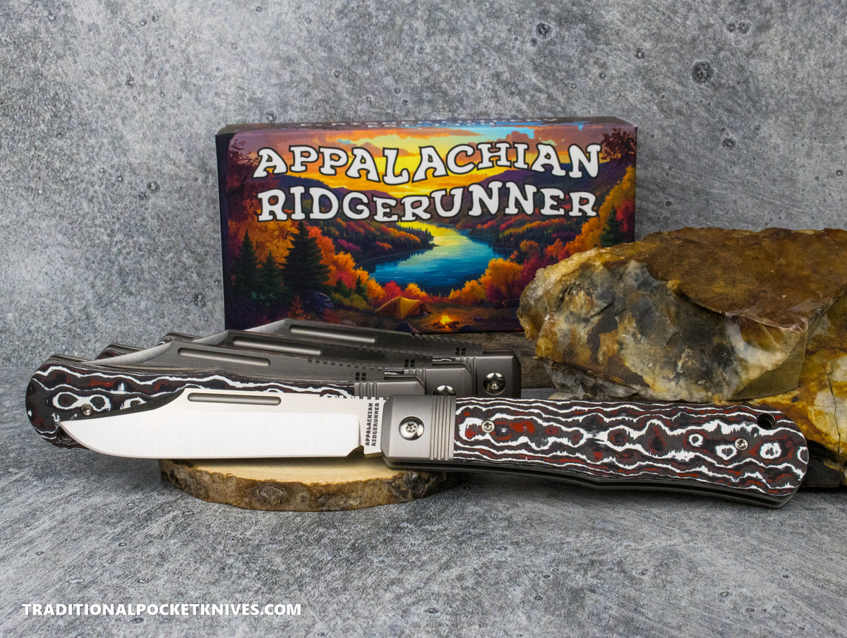 Appalachian Ridgerunner: Fat Carbon Snow Fire - Clip Point S90V