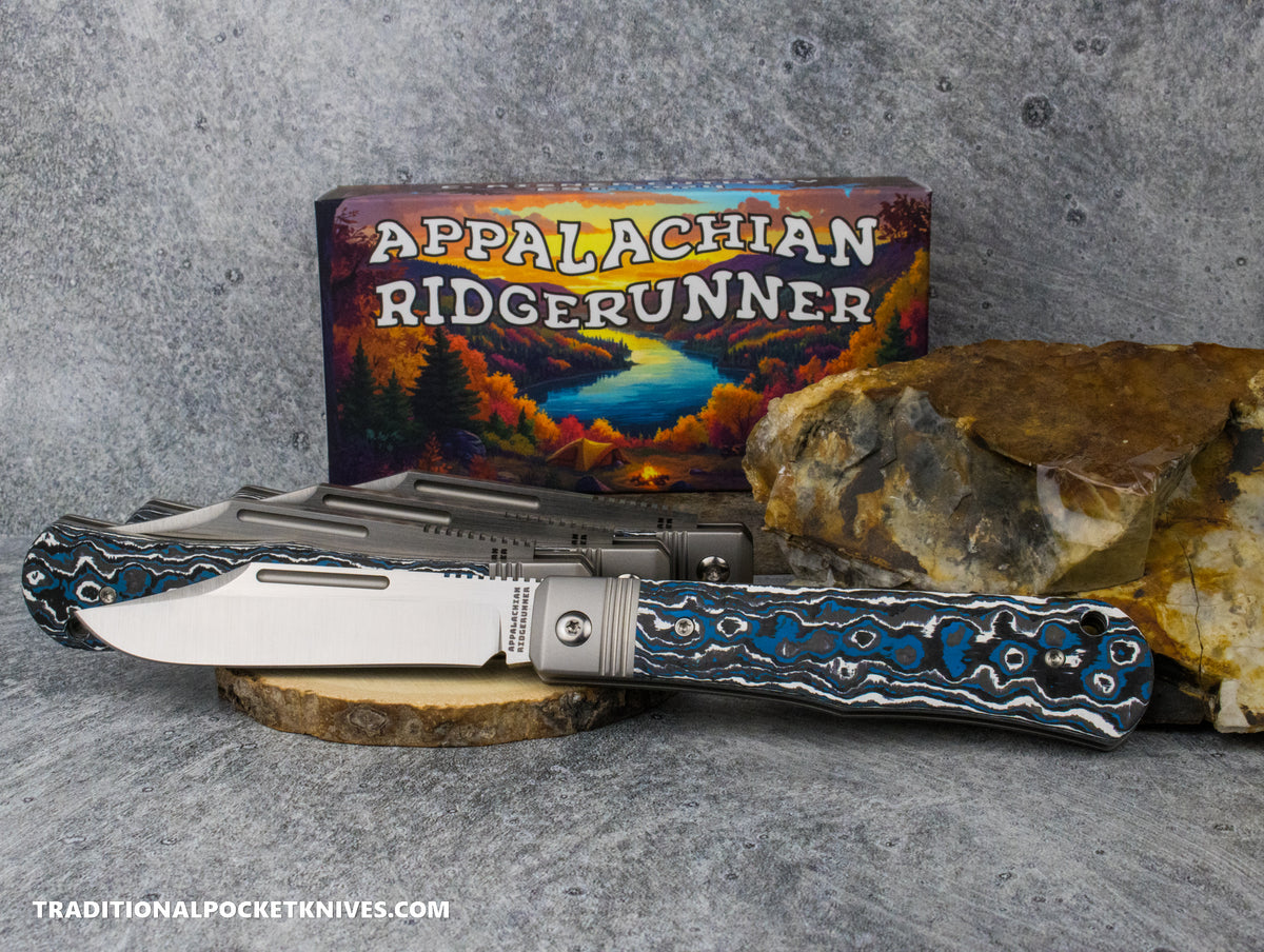 Appalachian Ridgerunner: Fat Carbon Frost- Clip Point S90V