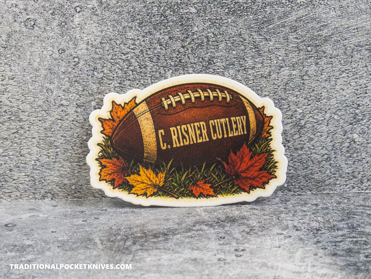 C. Risner Cutlery "Football" Sticker