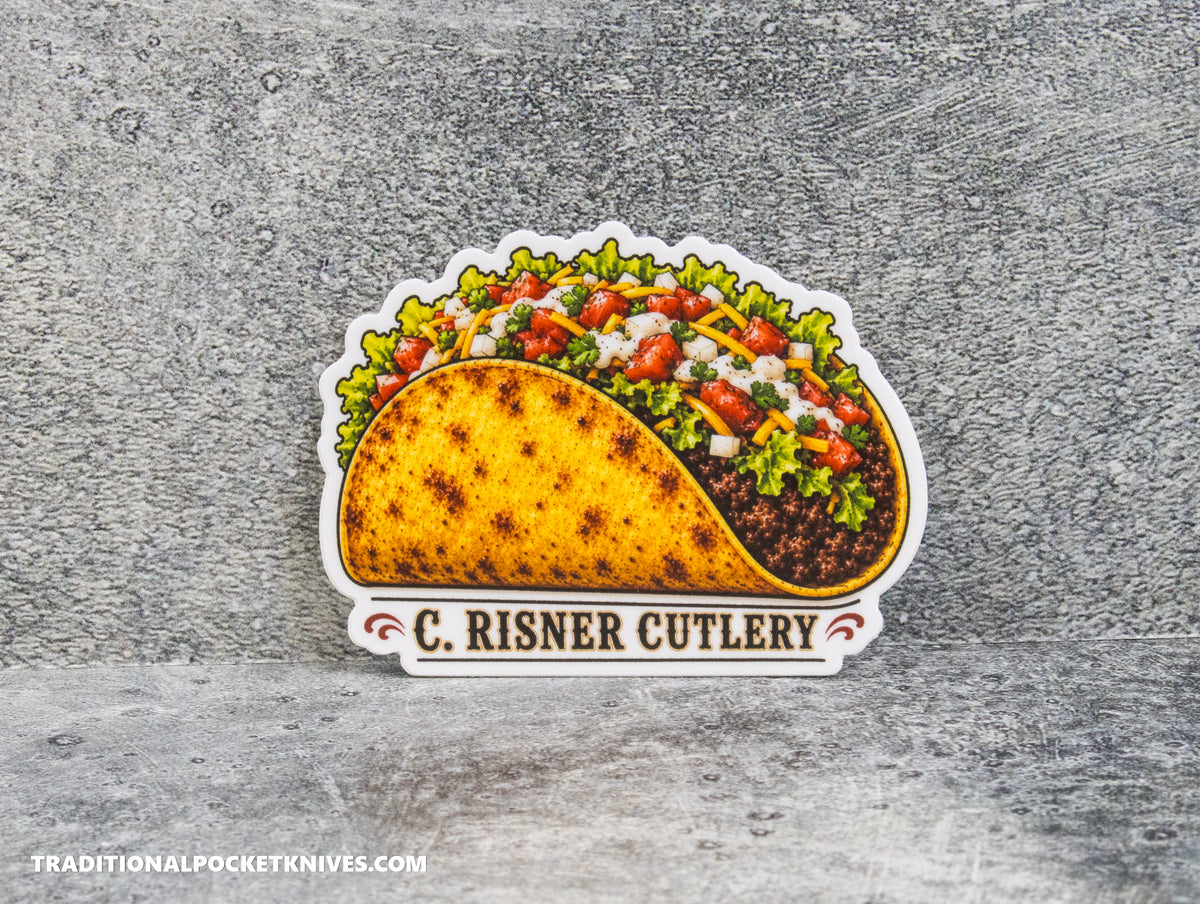 C. Risner Cutlery "Taco" Sticker