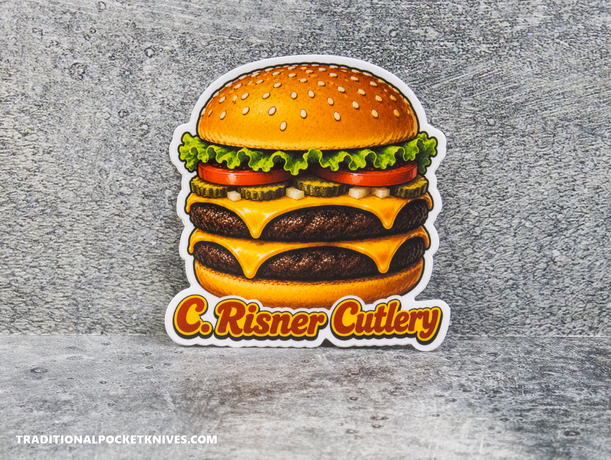 C. Risner Cutlery "Cheeseburger" Sticker