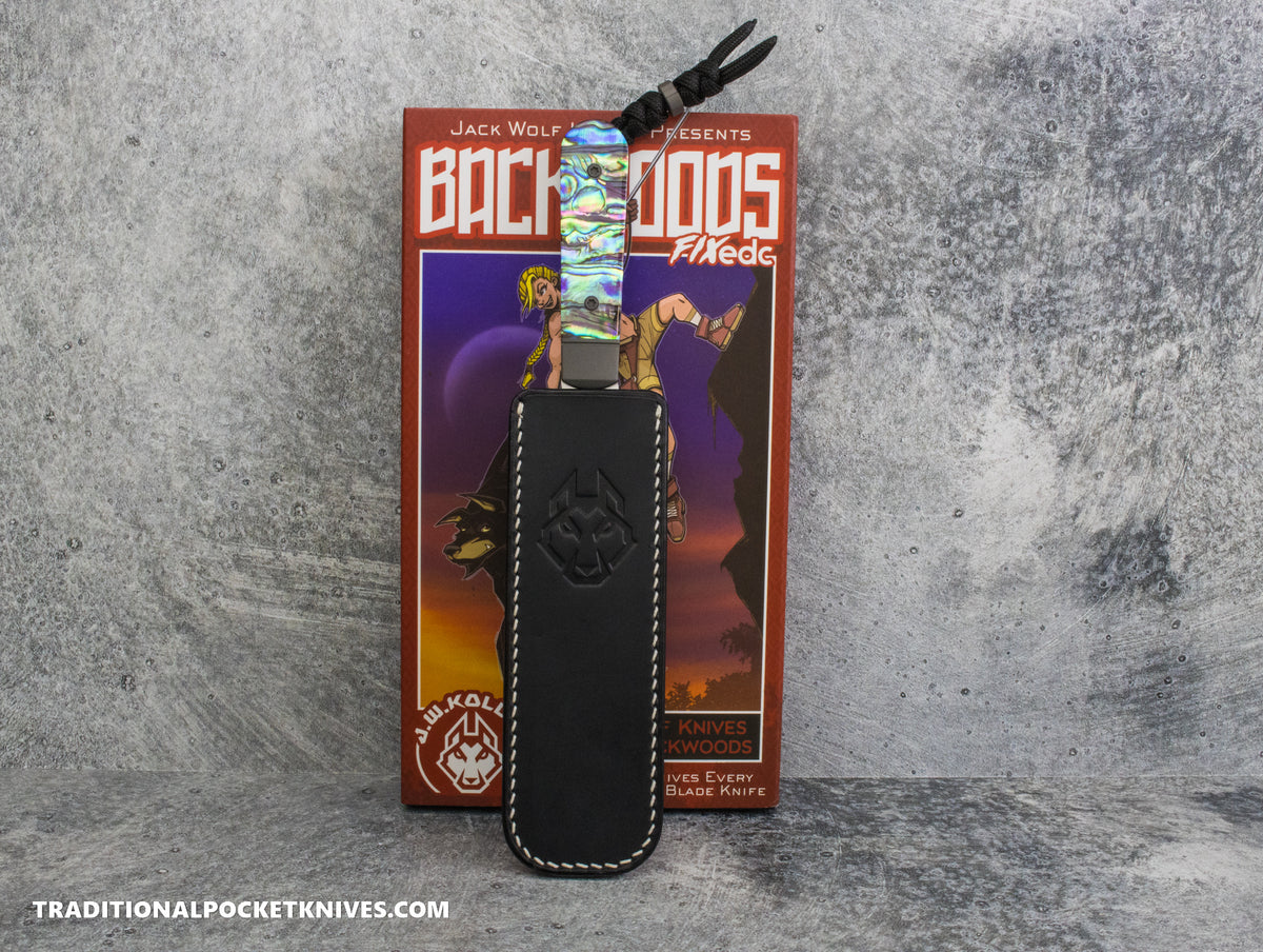 Jack Wolf Knives Backwoods FIXedc Abalone - J.W. Kollab Series