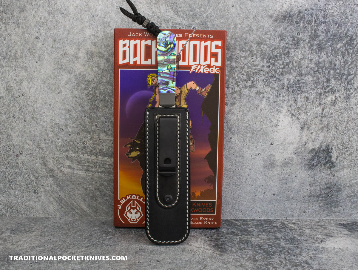 Jack Wolf Knives Backwoods FIXedc Abalone - J.W. Kollab Series
