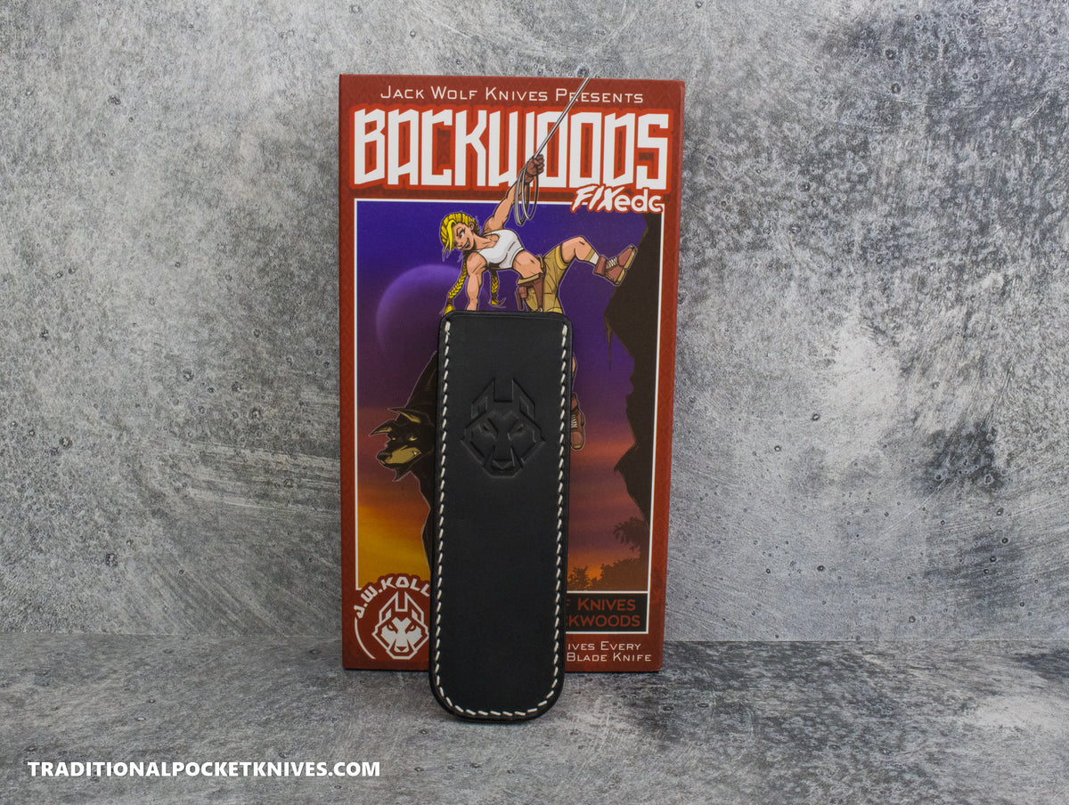 Jack Wolf Knives Backwoods FIXedc Kirinite True Blood Belt Satin DLC - J.W. Kollab Series